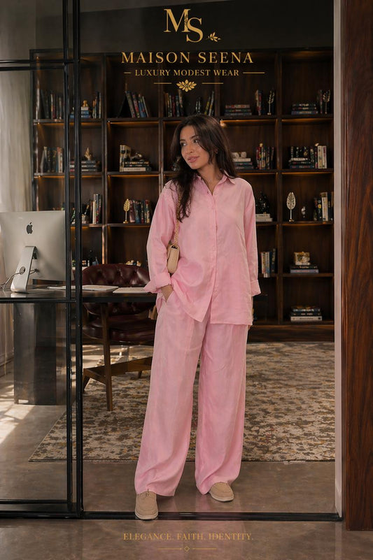 Blush pink ensemble/maison seena